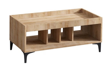 Журнальный столик Kalune Design Luke, дубовый, 1000 мм x 500 мм x 470 мм