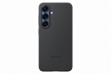 Telefona vāciņš Samsung Silicone, Galaxy S25, melna