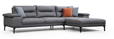 Stūra dīvāns Hanah Home Hollywood, pelēka, labais, 309 x 188 cm x 89 cm