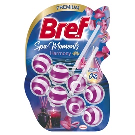 Tualetes poda tīrīšanas līdzeklis-atsvaidzinātājs Bref Spa Moments Harmony,2x50g