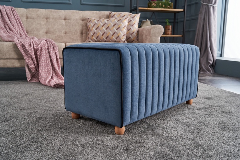 Пуф Hanah Home Mabel Puf 825BLC1633, синий, 80 см x 40 см x 40 см