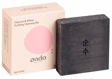 Ziepes Ondo Beauty 36.5 Charcoal & Willow Purifying Cleansing Bar, 70 ml