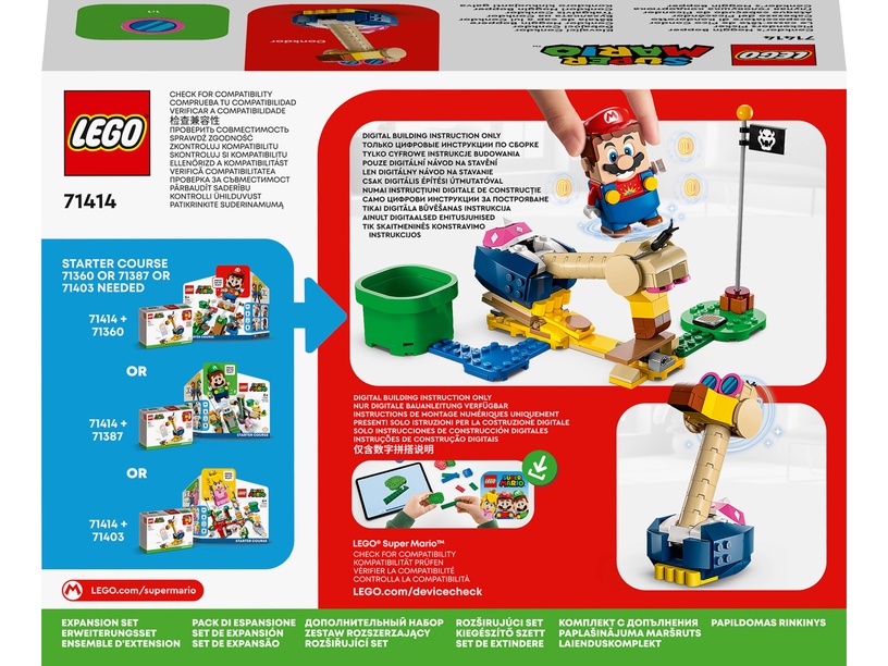 Konstruktors LEGO® Super Mario™ Trakgalvja Conkdor paplašinājuma maršruts 71414, 130 gab.