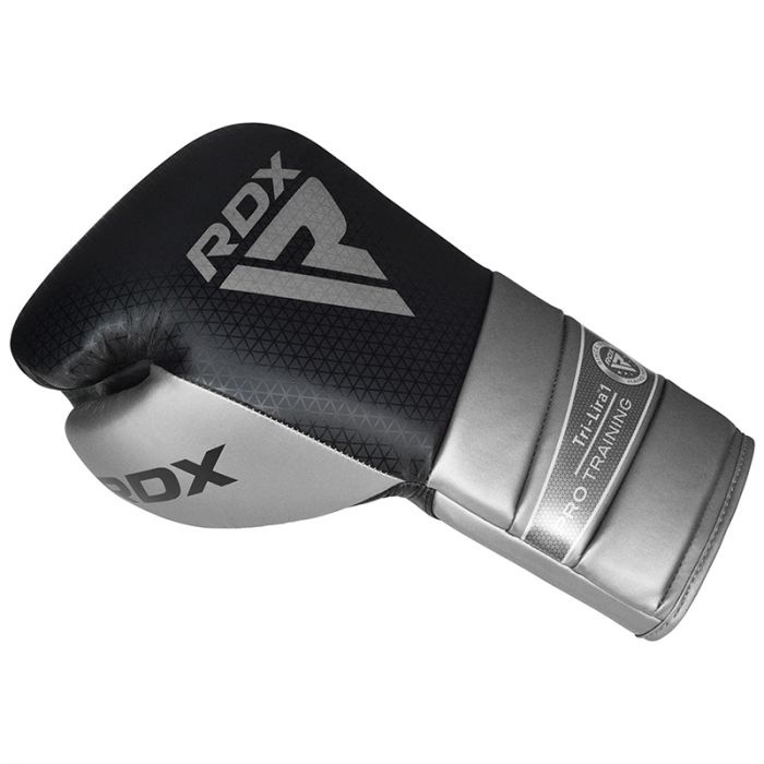 Боксерские перчатки RDX Tri-Lira 1 BGM-PTTL1S, серебристый, 14 oz