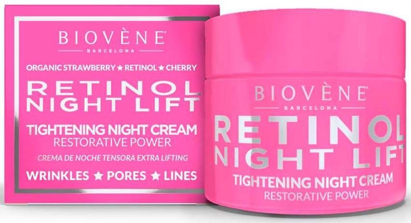 Nakts krēms Biovene Retinol Night Lift, 50 ml, sievietēm