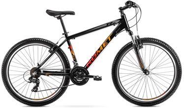 Велосипед горный Romet Rambler R6.0, 26 ″, 19" рама, черный/oранжевый