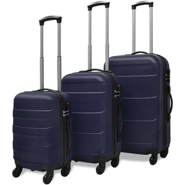 Koferu komplekts VLX Hardcase 3pcs 91144, tumši zila, 660 x 410 x 240 mm