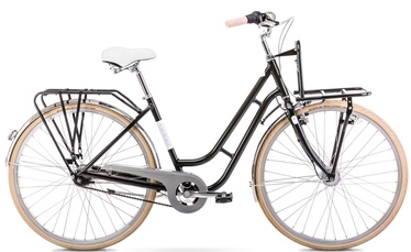 Велосипед городской Romet Luiza Lux, 28 ″, 21" рама, черный