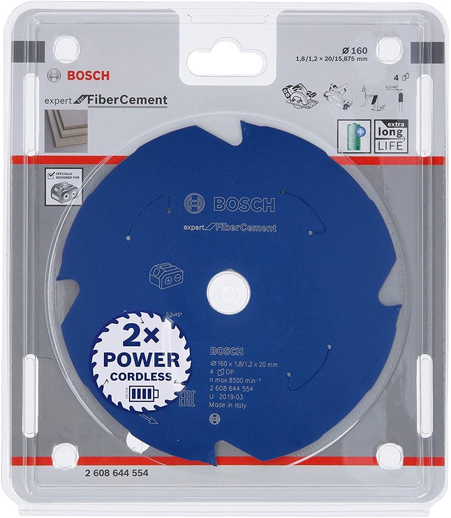 Griešanas disks Bosch Fiber Cement, 160 mm x 20 mm