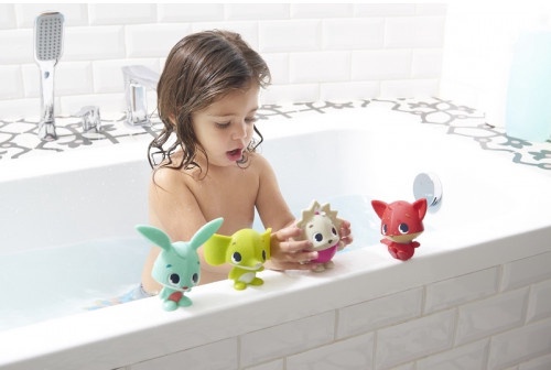 Rotaļu dzīvnieks Tiny Love Bath Squirters, daudzkrāsaina, 4 gab.