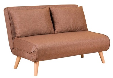 Grīdas dīvāngultas Hanah Home Folde 2-Seat, brūna, 120 x 80 x 42 cm