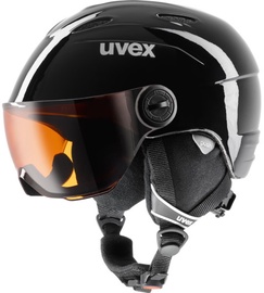 Suusakiiver Uvex Junior Visor, must, 54-56