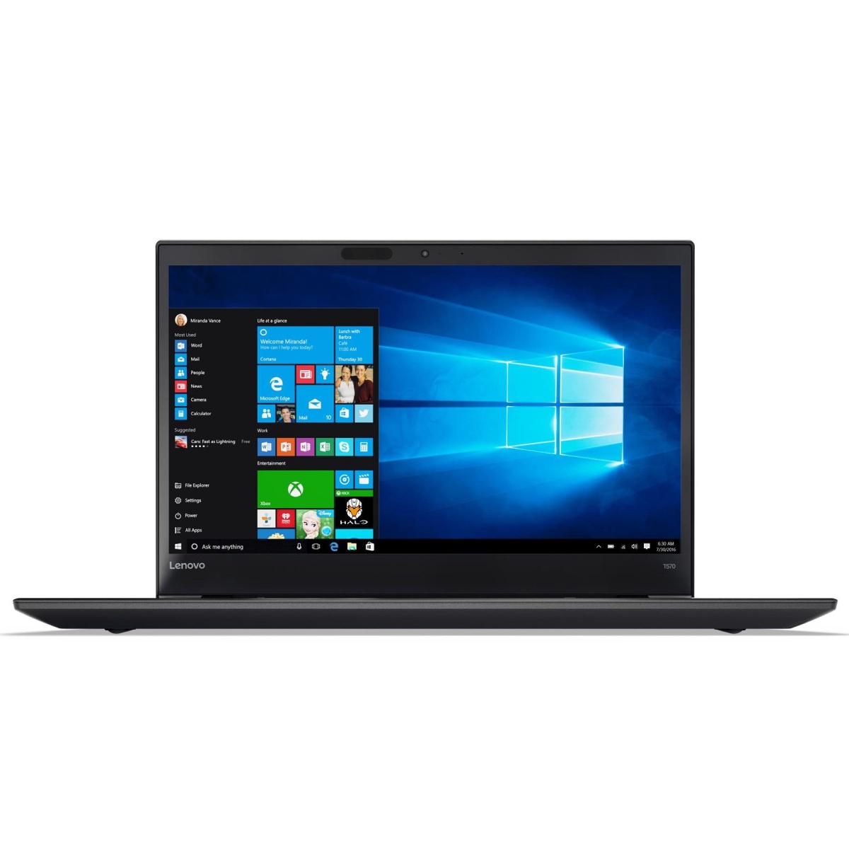 SülearvutiLenovoThinkPadT570,taastatud,i5-6300U,16GB,256GB,15.6",IntelHDGraphics520,must