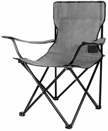 Sulankstoma turistinė kėdė Springos Tourist Chair, juoda/pilka