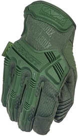 Darba cimdi pirkstaiņi Mechanix Wear M-Pact Olive Drab MPT-60-009, ādas imitācija/neilons/termoplastiska gumija (tpr), olīvzaļa, M, 2 gab.