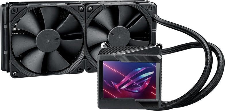 Ūdens dzesētājs procesoram Asus ROG RYUJIN II 240, 272 mm x 27 mm, melna (bojāts iepakojums)