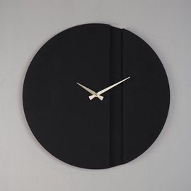 Часы Wallity APS096, золотой/черный, cталь, 46 см x 46 см, 46 см