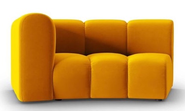 Элемент модульного дивана Micadoni Home Lupine Velvet, желтый, левый, 171 x 87 см x 70 см