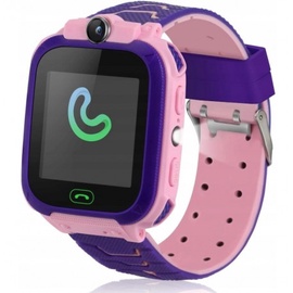 Viedais pulkstenis Kids Smart Watch, rozā/violeta