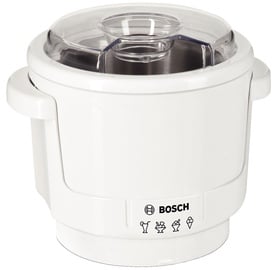 Saldējuma gatavotājs Bosch MUZ5EB2, balta (bojāts iepakojums)