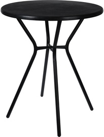 Dārza galds, melna, 60 cm x 60 cm x 74 cm