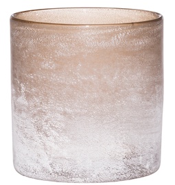 Svečturis FanniK Frost, stikls, Ø 12 cm, 12 cm, brūna