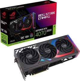 Видеокарта Asus GeForce RTX 4070 Super ROG-STRIX-RTX4070S-O12G-GAMING, 12 ГБ, GDDR6X