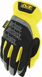 Darba cimdi pirkstaiņi Mechanix Wear FastFit MFF-01-012, ādas imitācija, melna/dzeltena/pelēka, XXL, 2 gab.