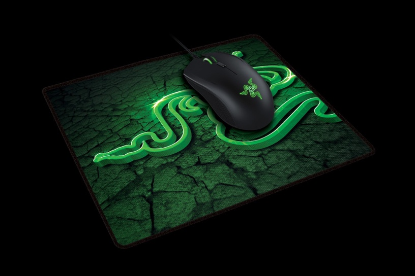 Pelės kilimėlis Razer, 21.5 cm x 27 cm x 0.3 cm, juoda/žalia