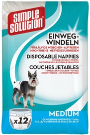 Подгузники для собак Simple Solution Disposable, M, 12 шт.