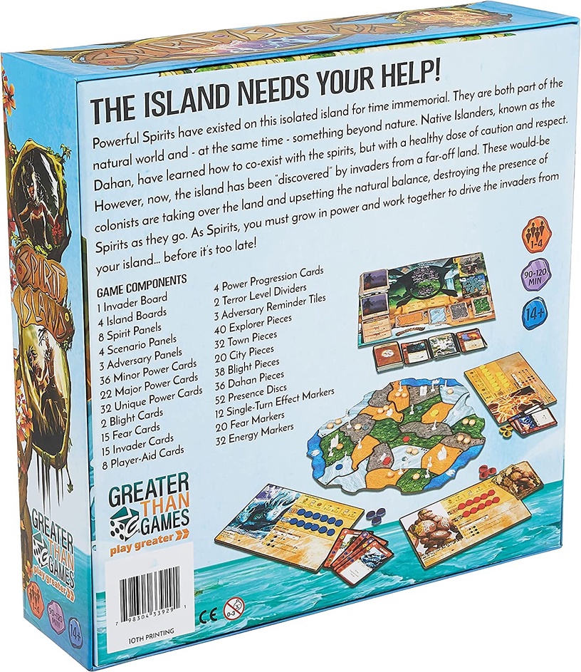 Lauamäng Greater Than Games Spirit Island, EN