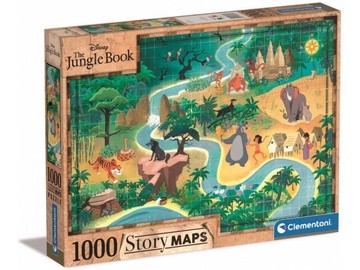 Puzle Clementoni Story Maps The Jungle Book 39816, 50 cm x 70 cm