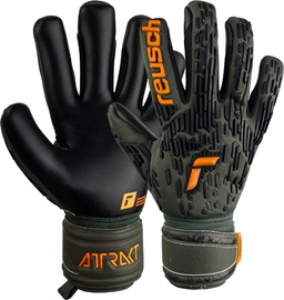 Vārtsarga cimdi Reusch Attrakt Freegel Silver, 8.5, melna/zaļa/oranža