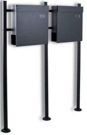 Postkast Bituxx B2M3070, tumehall, 1000 mm x 130 mm x 1200 mm
