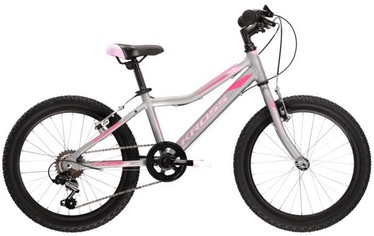 Велосипед Kross Lea Mini 1.0 KRLEM120X11W001686, юниорские, серебристый/розовый, 20″