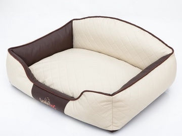 Кровать для животных Hobbydog Elite XL ELIBEB3, коричневый/белый/бежевый, XL