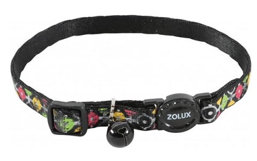 Ошейник Zolux Arrow 520028NOI, 17 - 30 см x 15 мм, черный/многоцветный