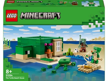 Konstruktors LEGO® Minecraft Bruņurupuču pludmales māja 21254