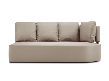 Lauko sofa Calme Jardin Barts, smėlio, 102 cm x 190 cm x 85 cm