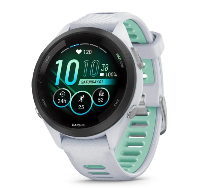 Viedais pulkstenis Garmin Forerunner 265S 010-02810-14, balta