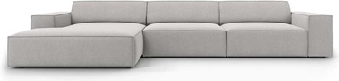 Stūra dīvāns Micadoni Home Jodie 4 Seats, gaiši pelēka, kreisais, 284 x 166 cm x 70 cm
