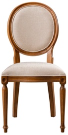 Ēdamistabas krēsls Kalune Design Albero 42 117FRF1142, matēts, bēša/valriekstu, 49 cm x 48 cm x 98 cm