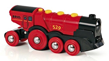 Lokomotyvas Brio World Mighty Red Action Locomotive 33592, raudona