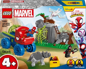 Konstruktor LEGO® Marvel Spidey meeskonna dinosauruseroomiku päästmine 11199, 136 tk