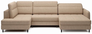 Kampinė sofa Berrto Toscany 20, ruda, dešininė, 165 x 306 cm x 100 cm