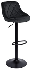 Bāra krēsls eHokery Cydro, melna, 47 cm x 37 cm x 85 - 105 cm