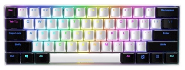Клавиатура Sharkoon SGK50 S4 Kailh Red EN, белый/черный