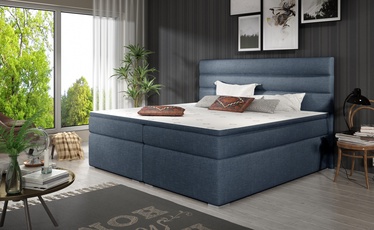 Кровать двухместная континентальная Softy Sawana 80, 140 x 200 cm, синий, с матрасом