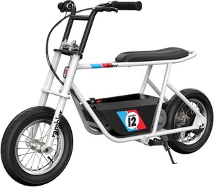 Rotaļlietu bezvadu motocikls Razor Rambler, balta/melna