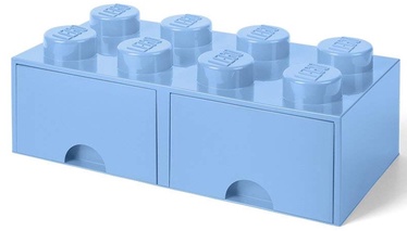 Uzglabāšanas kaste LEGO® Storage Brick Drawer 8, zila, 25 x 50 x 18 cm